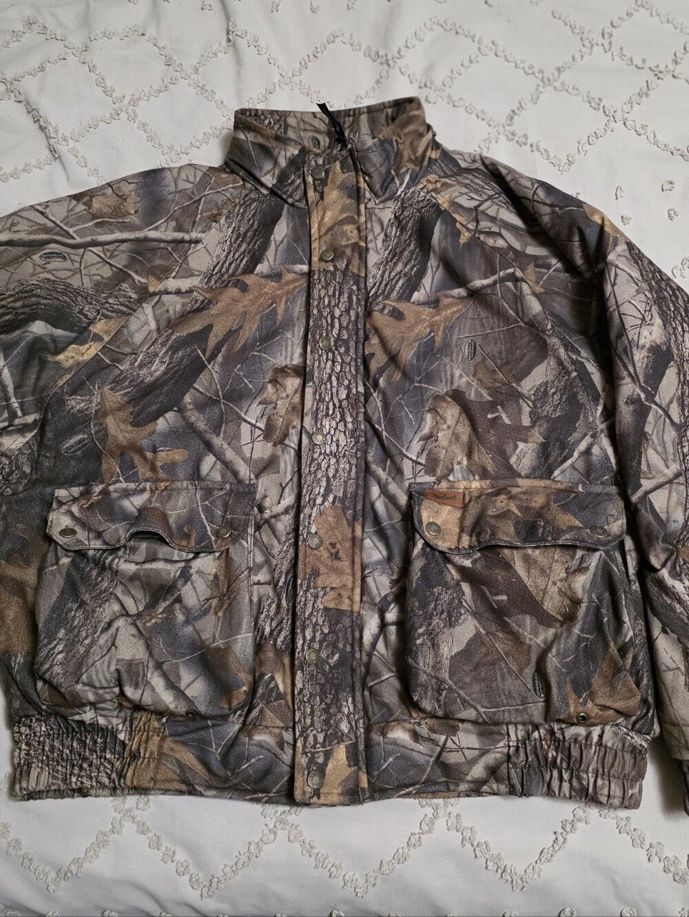 Mens Medium Woolrich Heavy Camo Hunting Coat - Vintage